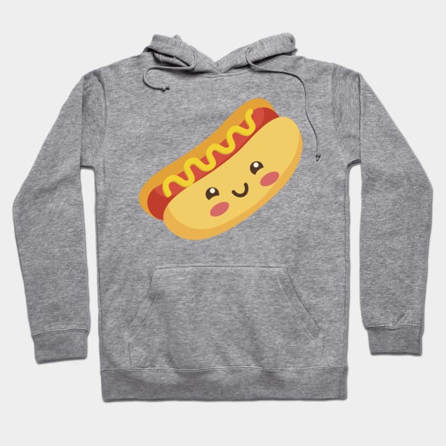 Cute Kawaii Hot Dog Hoodie by MajorCompany